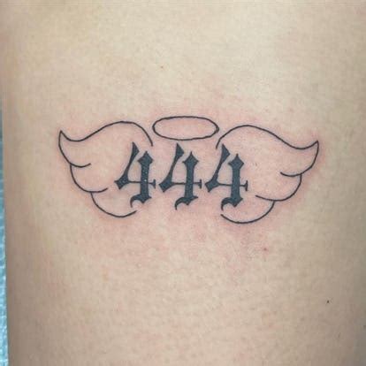 444 Tattoo Ideas (Angel Number tattoo) To Consider。